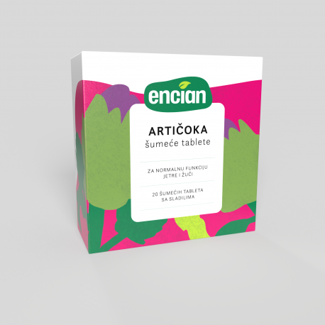 Encian Artičoka šumeće tablete 20 kom