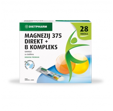 Dietpharm Magnezij 375 Direkt + B kompleks granule 28 kom