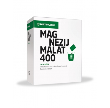 Dietpharm Magnezij Malat 400 prašak 20 kom
