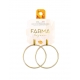Farma Bijoux Hipoalergene naušnice Hoops, 40 mm